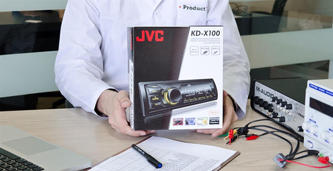 Автомагнитола JVC KD-X100 в тестах Product-test.ru